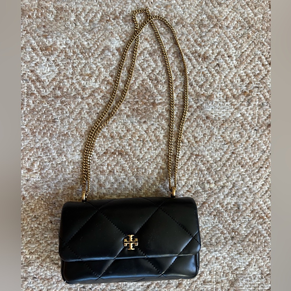 Tory Burch Black Quilted Crossbody Bag